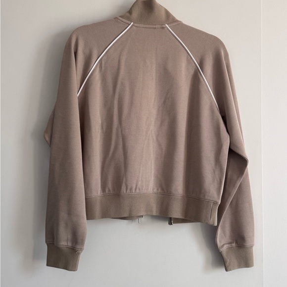 NWT Spanx Tan Zip-Up Track Jacket - Picture 5 of 15
